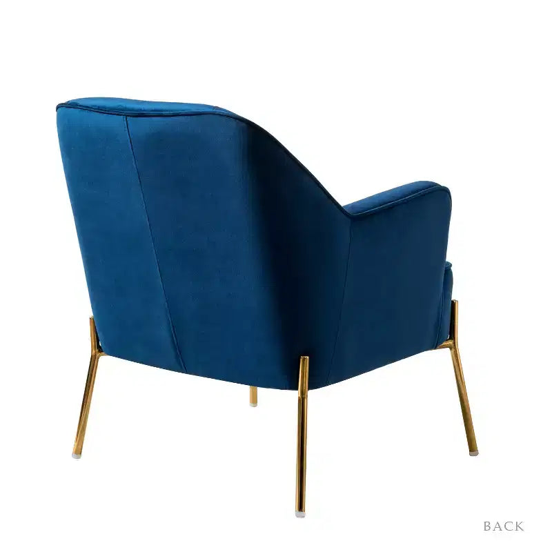 Juego de 2 sillones tapizados Odo Velvet Accent para sala de estar con asiento acolchado | Karat Home