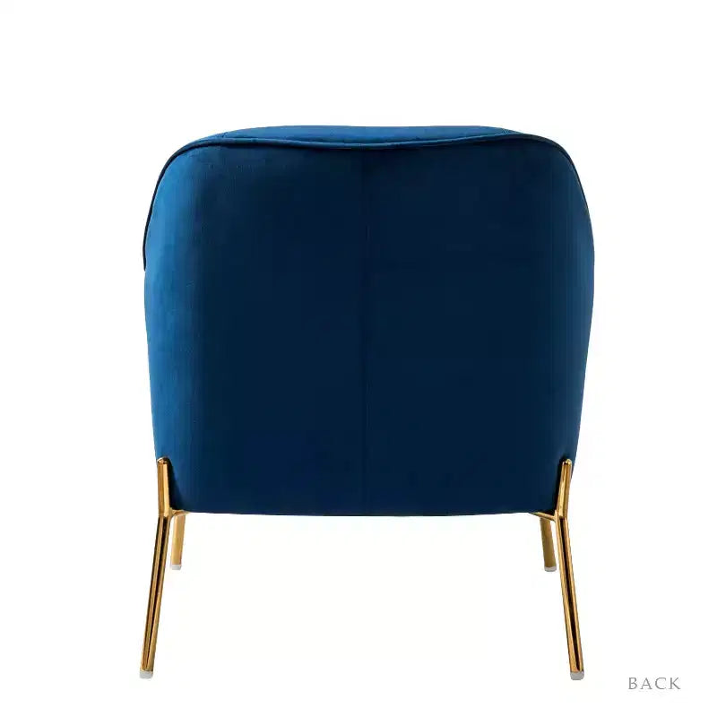Juego de 2 sillones tapizados Odo Velvet Accent para sala de estar con asiento acolchado | Karat Home