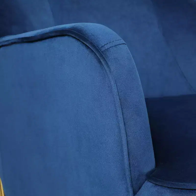 Juego de 2 sillones tapizados Odo Velvet Accent para sala de estar con asiento acolchado | Karat Home