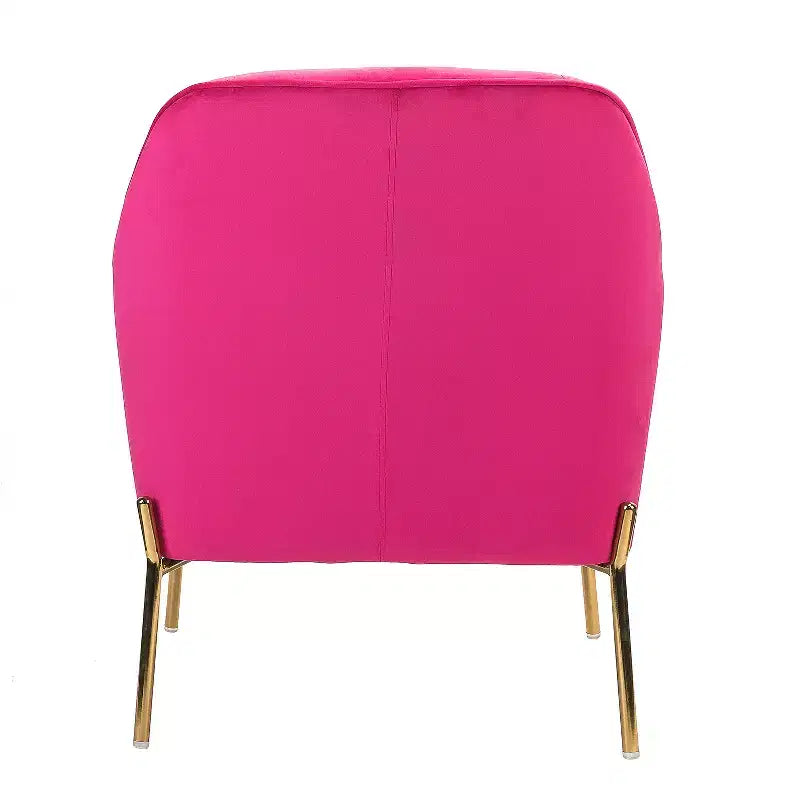 Juego de 2 sillones tapizados Odo Velvet Accent para sala de estar con asiento acolchado | Karat Home