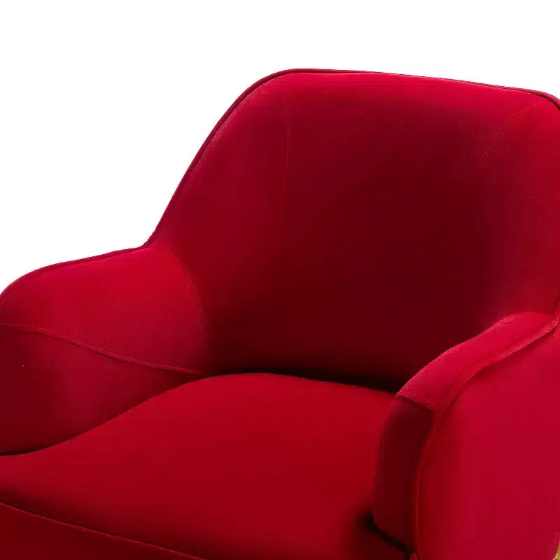 Juego de 2 sillones tapizados Odo Velvet Accent para sala de estar con asiento acolchado | Karat Home