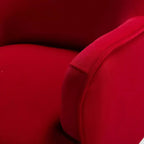 Juego de 2 sillones tapizados Odo Velvet Accent para sala de estar con asiento acolchado | Karat Home