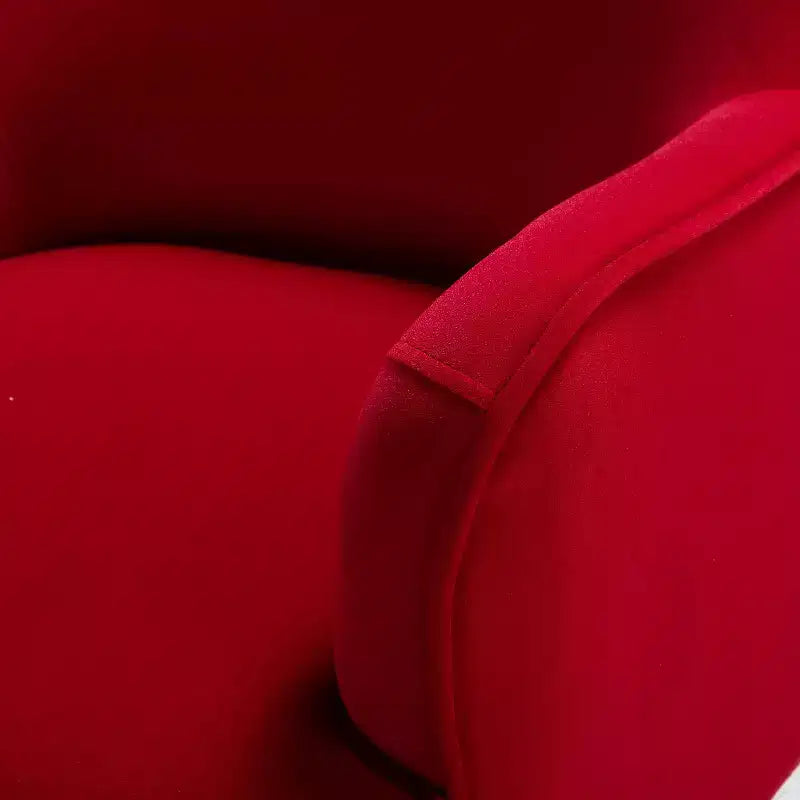 Juego de 2 sillones tapizados Odo Velvet Accent para sala de estar con asiento acolchado | Karat Home