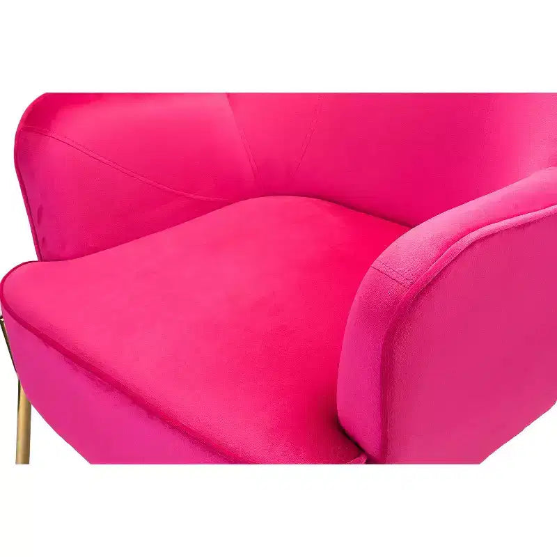 Juego de 2 sillones tapizados Odo Velvet Accent para sala de estar con asiento acolchado | Karat Home