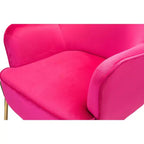 Juego de 2 sillones tapizados Odo Velvet Accent para sala de estar con asiento acolchado | Karat Home