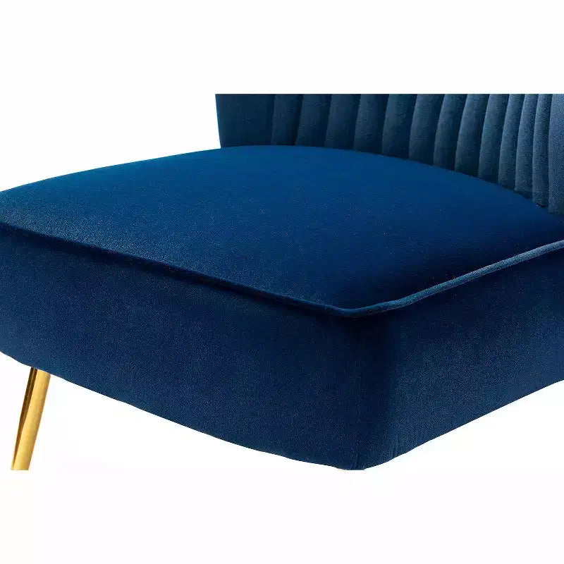 Sillón auxiliar Quentin de terciopelo con asiento acolchado, juego de 2 | Karat Home