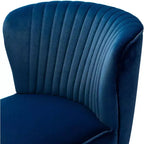 Sillón auxiliar Quentin de terciopelo con asiento acolchado, juego de 2 | Karat Home