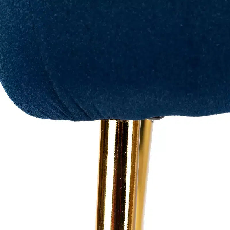 Sillón auxiliar Quentin de terciopelo con asiento acolchado, juego de 2 | Karat Home