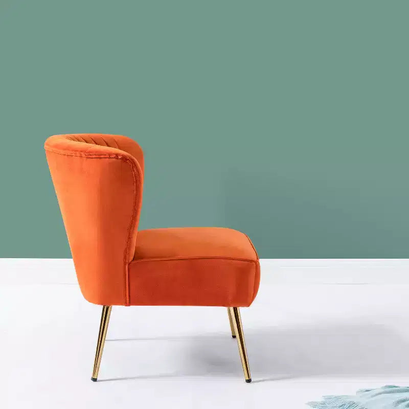 Sillón auxiliar Quentin de terciopelo con asiento acolchado, juego de 2 | Karat Home