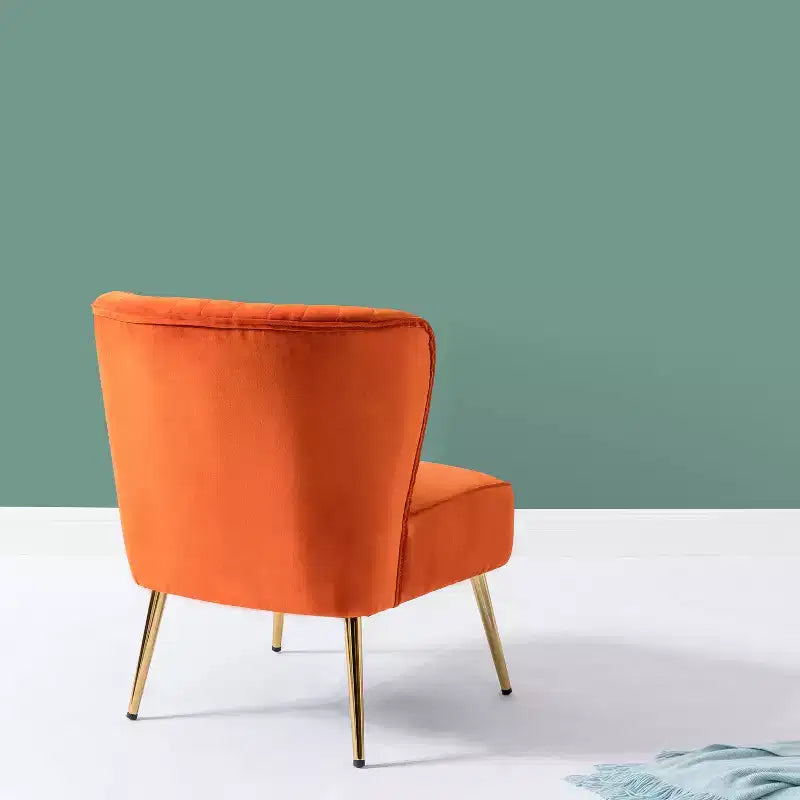 Sillón auxiliar Quentin de terciopelo con asiento acolchado, juego de 2 | Karat Home