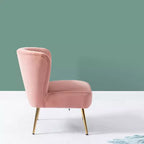 Sillón auxiliar Quentin de terciopelo con asiento acolchado, juego de 2 | Karat Home