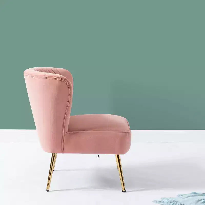Sillón auxiliar Quentin de terciopelo con asiento acolchado, juego de 2 | Karat Home