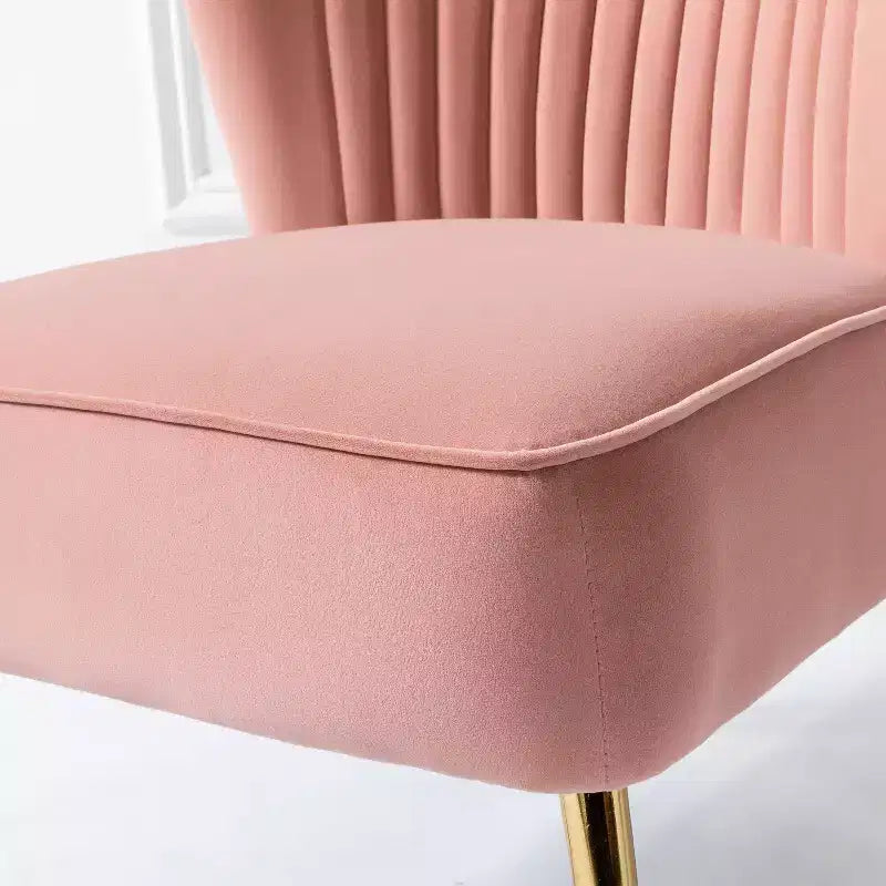 Sillón auxiliar Quentin de terciopelo con asiento acolchado, juego de 2 | Karat Home