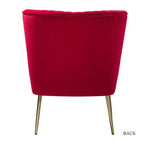 Sillón auxiliar Quentin de terciopelo con asiento acolchado, juego de 2 | Karat Home