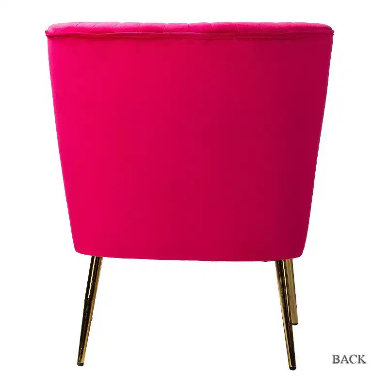 Sillón auxiliar Quentin de terciopelo con asiento acolchado, juego de 2 | Karat Home