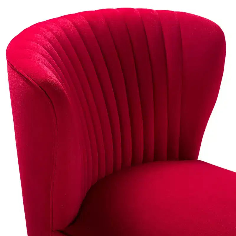 Sillón auxiliar Quentin de terciopelo con asiento acolchado, juego de 2 | Karat Home