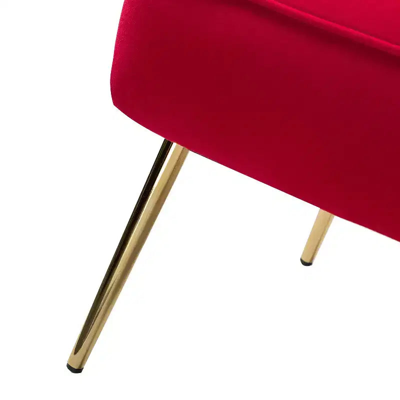 Sillón auxiliar Quentin de terciopelo con asiento acolchado, juego de 2 | Karat Home
