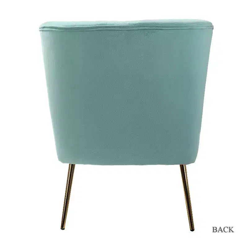 Sillón auxiliar Quentin de terciopelo con asiento acolchado, juego de 2 | Karat Home