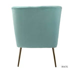 Sillón auxiliar Quentin de terciopelo con asiento acolchado, juego de 2 | Karat Home