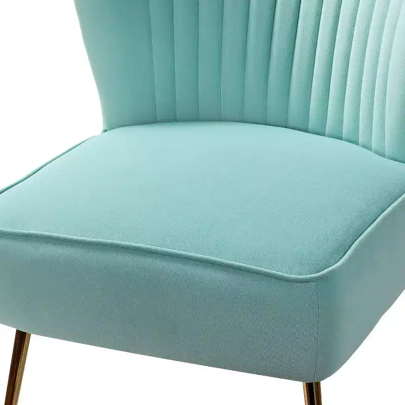 Sillón auxiliar Quentin de terciopelo con asiento acolchado, juego de 2 | Karat Home