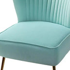Sillón auxiliar Quentin de terciopelo con asiento acolchado, juego de 2 | Karat Home