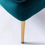 Sillón auxiliar Quentin de terciopelo con asiento acolchado, juego de 2 | Karat Home