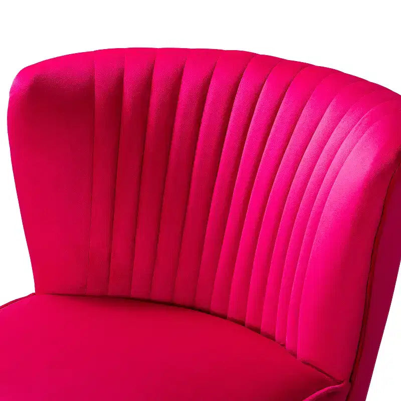Sillón auxiliar Quentin de terciopelo con asiento acolchado, juego de 2 | Karat Home