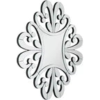 Espejo de pared moderno Soleil Square Starburst de Possini Euro Design con marco de cristal biselado de 31 1/2" de ancho para baño, dormitorio o recibidor