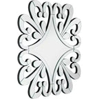 Espejo de pared moderno Soleil Square Starburst de Possini Euro Design con marco de cristal biselado de 31 1/2" de ancho para baño, dormitorio o recibidor