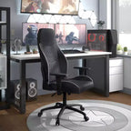 Silla de juego 24/7 Shop At Home Ansar de piel sintética con costuras de diamante