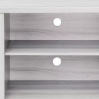 Emma y Oliver Mueble de TV con puerta corredera tipo granero de 59 pulgadas, para televisores de hasta 65 pulgadas, con estante ajustable