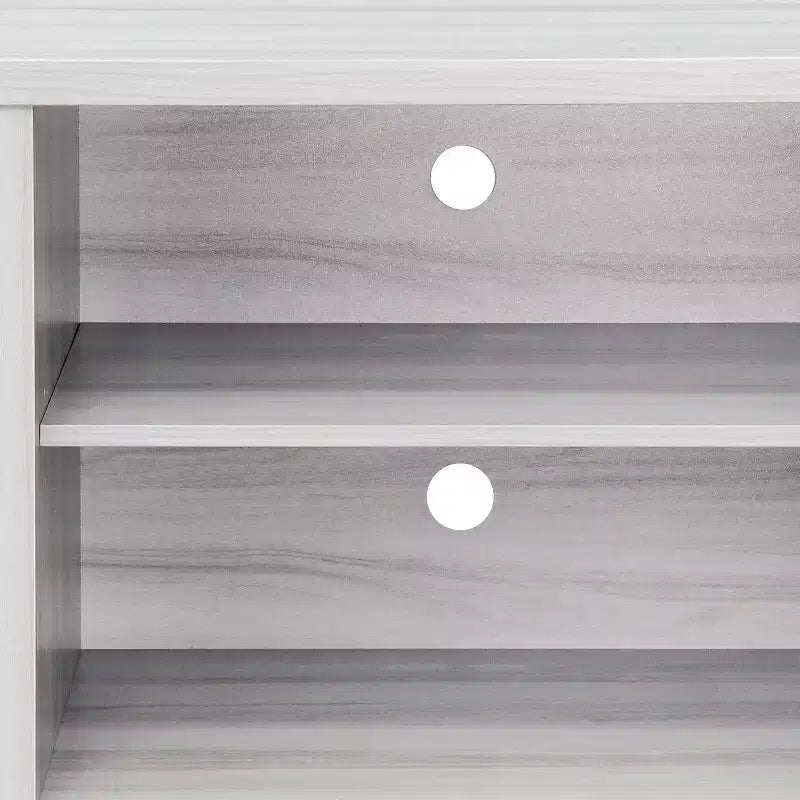 Emma y Oliver Mueble de TV con puerta corredera tipo granero de 59 pulgadas, para televisores de hasta 65 pulgadas, con estante ajustable