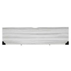 Emma y Oliver Mueble de TV con puerta corredera tipo granero de 59 pulgadas, para televisores de hasta 65 pulgadas, con estante ajustable