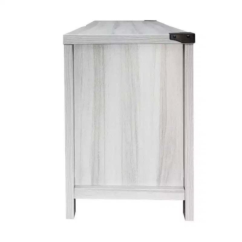 Emma y Oliver Mueble de TV con puerta corredera tipo granero de 59 pulgadas, para televisores de hasta 65 pulgadas, con estante ajustable