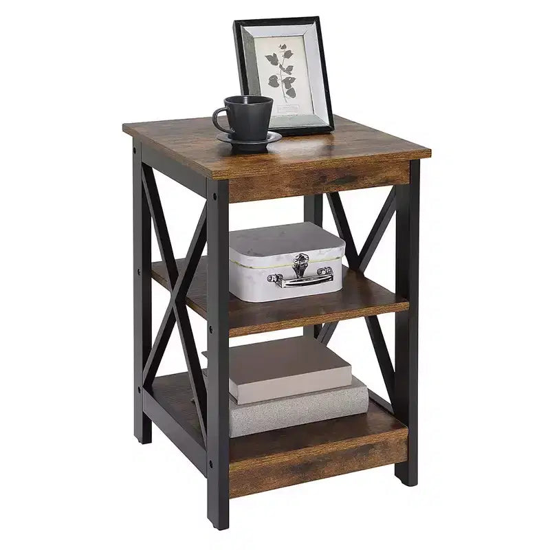Breighton Home Xavier End Table with Open Shelves