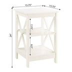 Breighton Home Xavier End Table with Open Shelves