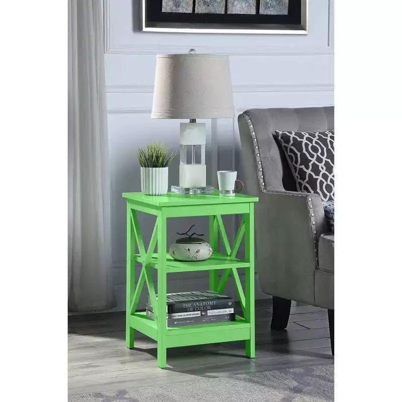 Breighton Home Xavier End Table with Open Shelves
