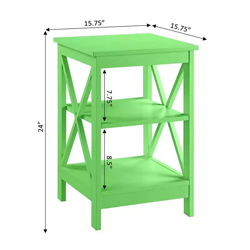 Breighton Home Xavier End Table with Open Shelves