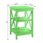 Breighton Home Xavier End Table with Open Shelves