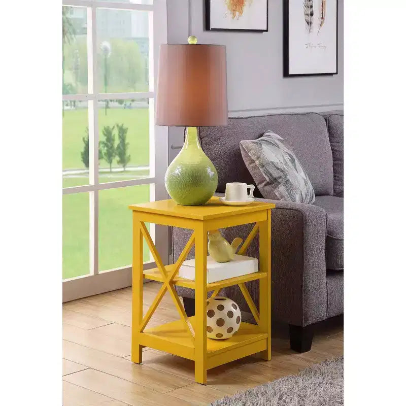 Breighton Home Xavier End Table with Open Shelves