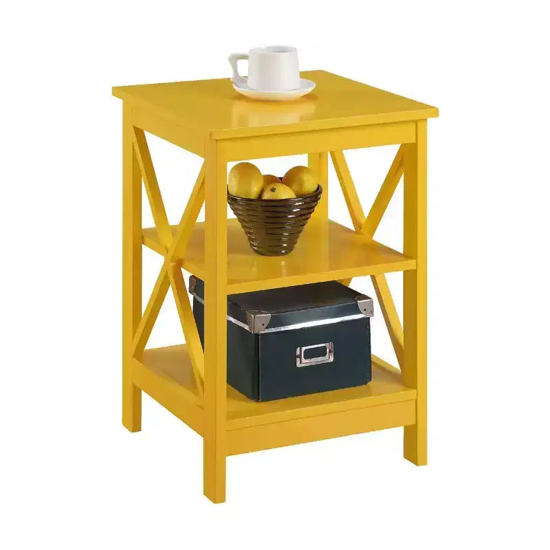 Breighton Home Xavier End Table with Open Shelves