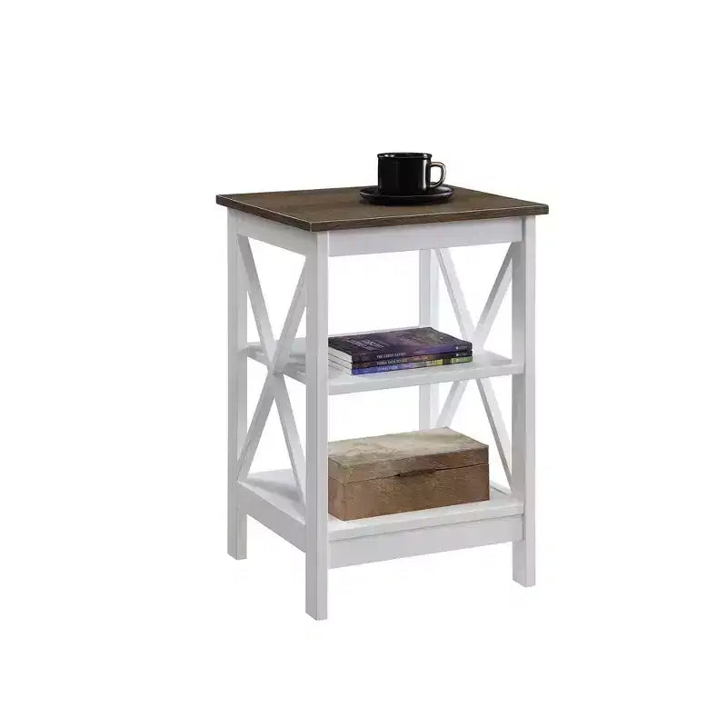 Breighton Home Xavier End Table with Open Shelves
