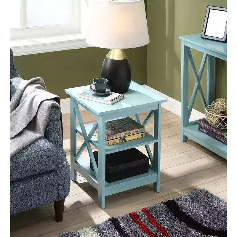Breighton Home Xavier End Table with Open Shelves