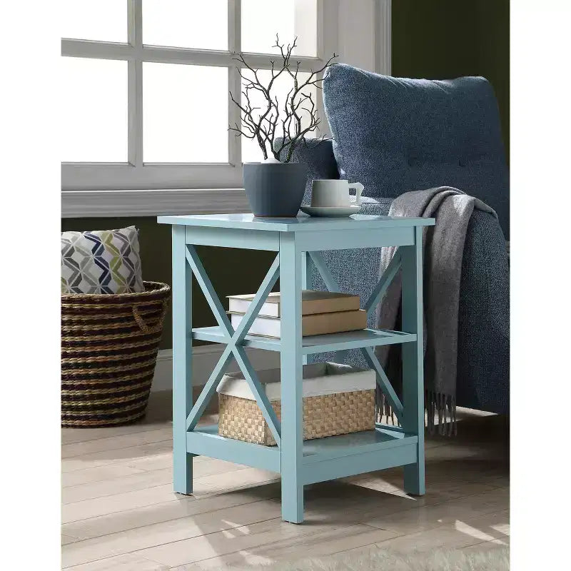 Breighton Home Xavier End Table with Open Shelves