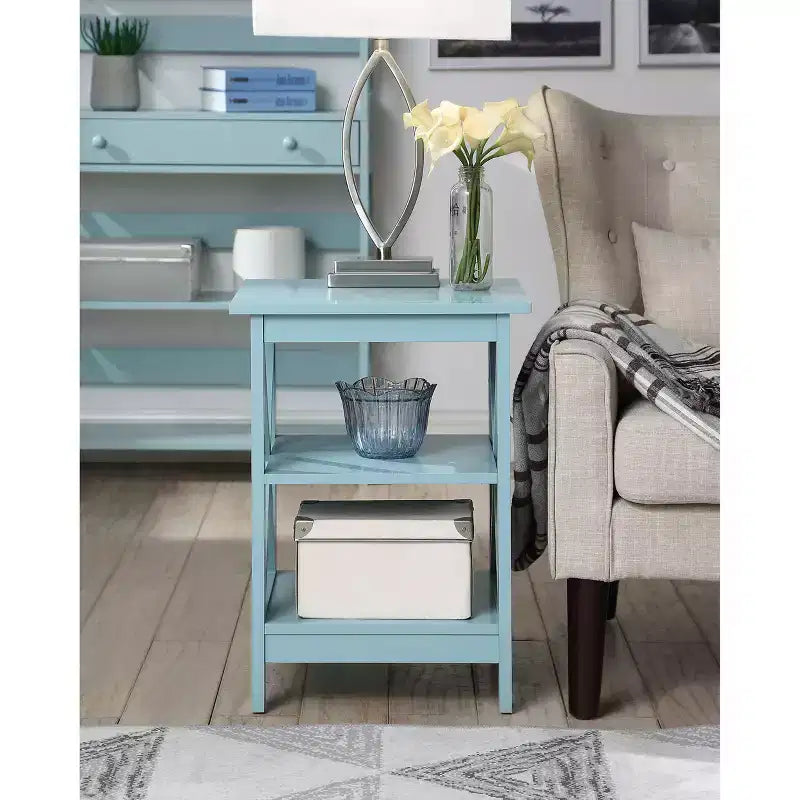 Breighton Home Xavier End Table with Open Shelves