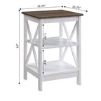 Breighton Home Xavier End Table with Open Shelves