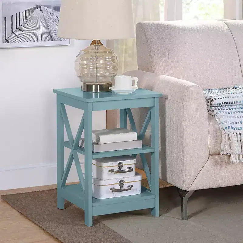 Breighton Home Xavier End Table with Open Shelves