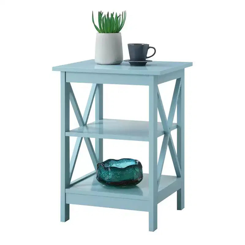 Breighton Home Xavier End Table with Open Shelves