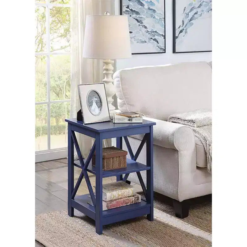 Breighton Home Xavier End Table with Open Shelves