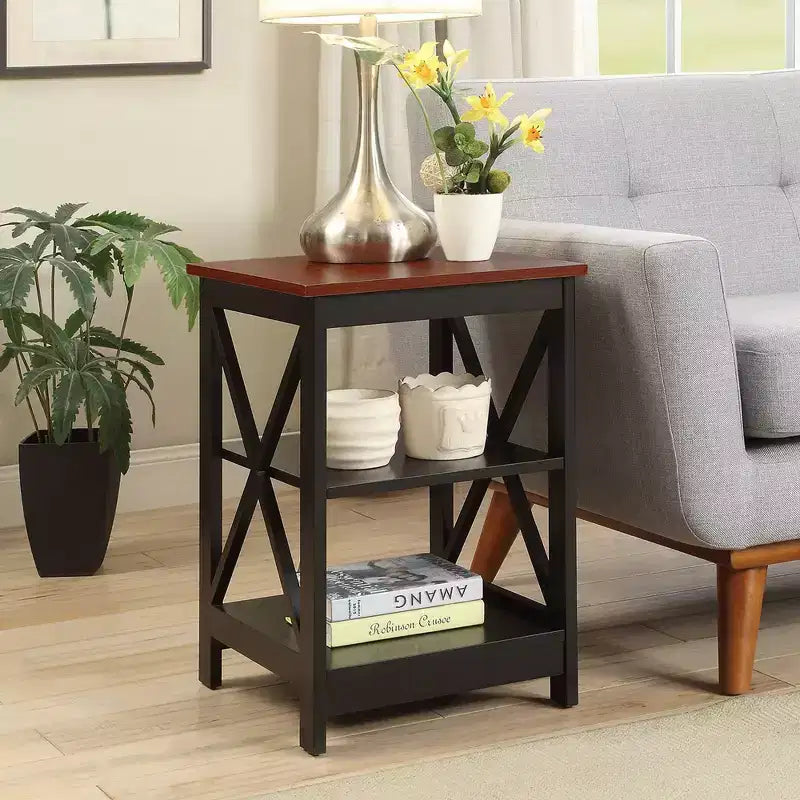Breighton Home Xavier End Table with Open Shelves